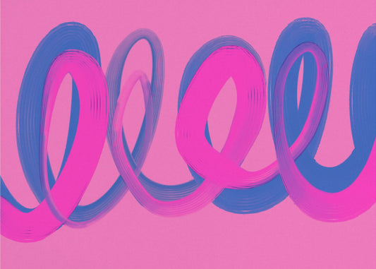 Neon Ribbon Dance | Wallpaper