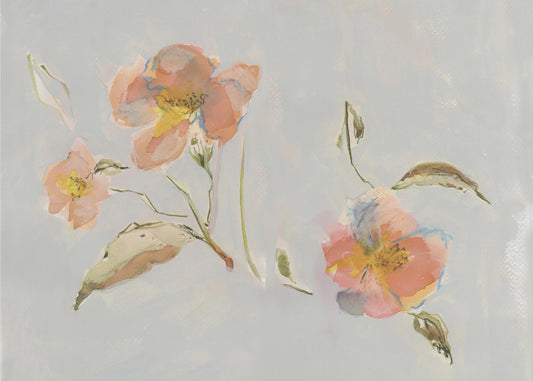 Botanische Antike Blumen 02 | Leinwand