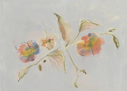 Elegante antike Blumen 01 | Leinwand