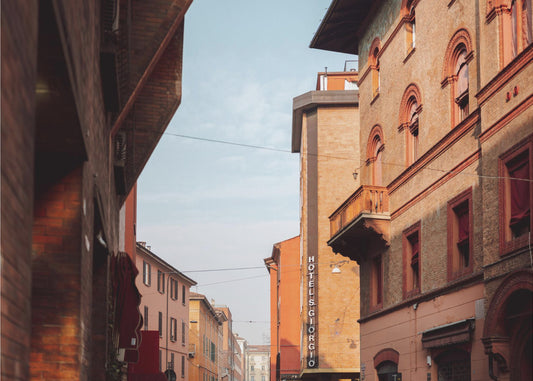 Sonnenuntergang in Bologna | Italien Reisefotografie | Poster