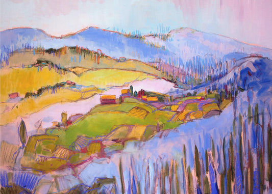 Colorful Hillscape | Poster