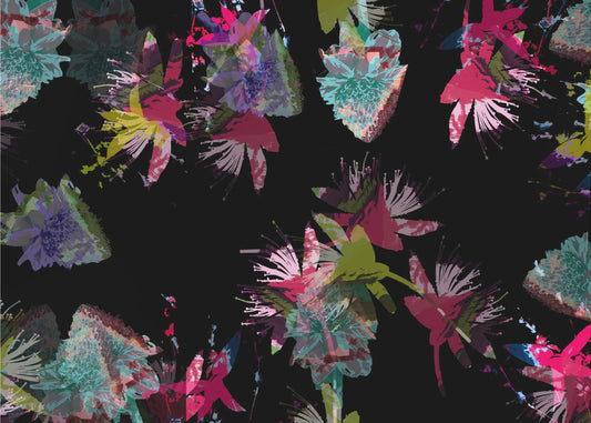 Neon-Blumenmix | Poster