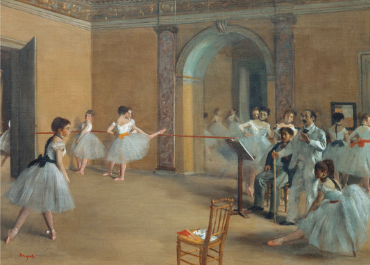 Das Tanzfoyer der Oper in der Rue Le Peletier | Leinwand