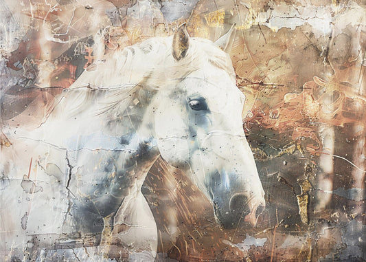 Horse Animal Vintage Art Illustration Wallart 05 | Poster