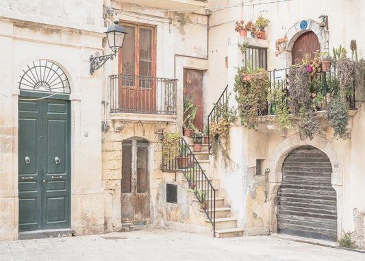 Straßen in Syrakus Nr. 2, Italien | Leinwand