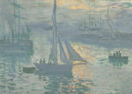 Sonnenaufgang (1873) von Claude Monet | Leinwand