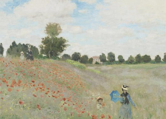 Poppy Field Near Argenteuil (1873) | Poster
