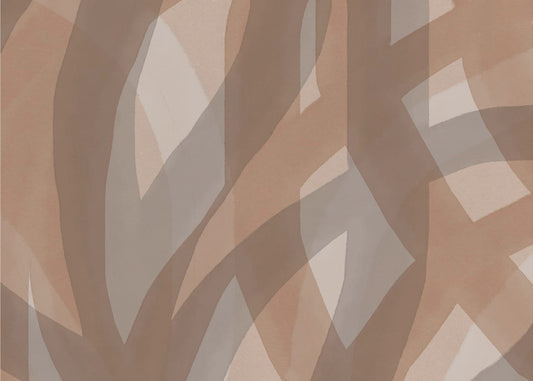 Neutrales abstraktes Aquarell in Nude und Pastell 5 | Poster