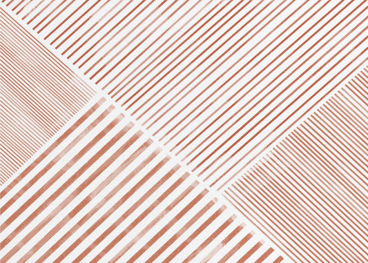 Gestreifte Geometrie | Leinwand