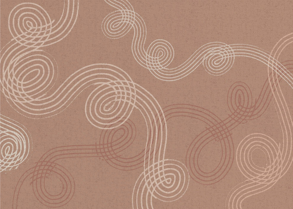 beruhigende Essentials Loops Mocha Mousse | Tapete
