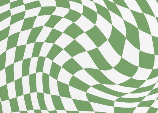 Green Checkerboard | Canvas