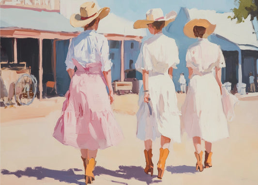 Retro Western Damen | Poster