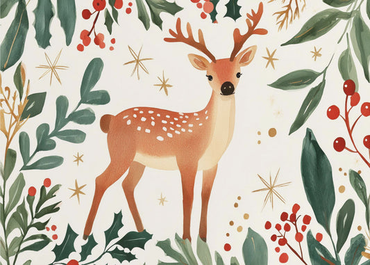Enchanted Forest Deer | Wallpaper
