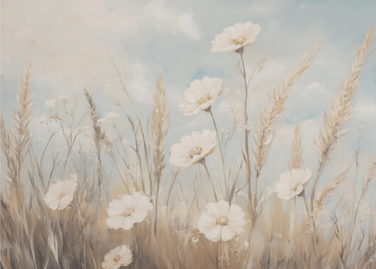 Heitere Wiesenblüten | Leinwand