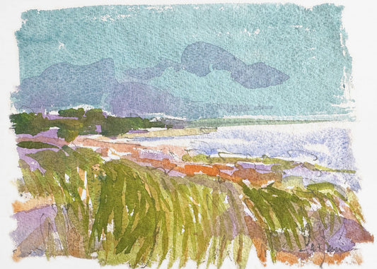 Blauer Himmel Gelassenheit | Leinwand