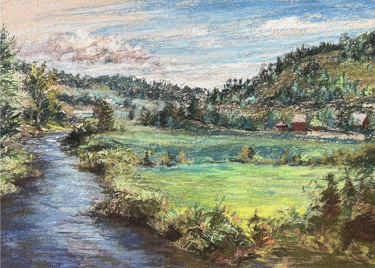 Ruhiges Flusstal | Leinwand