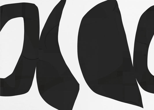 Große schwarze Formen 1 | Leinwand