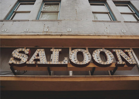 Vintage Saloon Schild | Leinwand