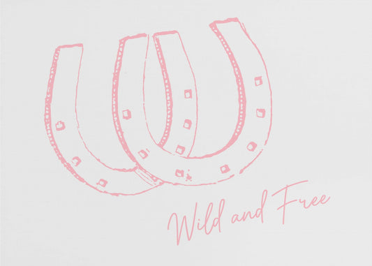 Hufeisen Wild und Frei Pink | Poster