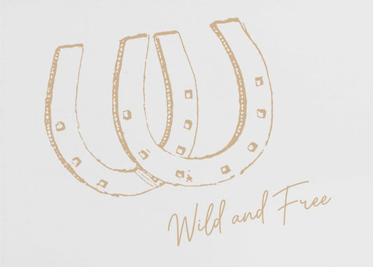 Hufeisen Wild und Frei Neutral | Leinwand