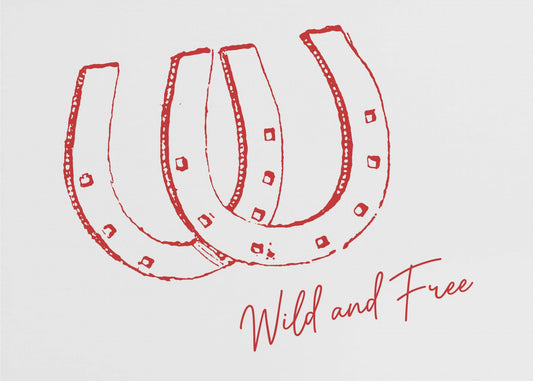 Hufeisen Wild und Frei Rot | Poster