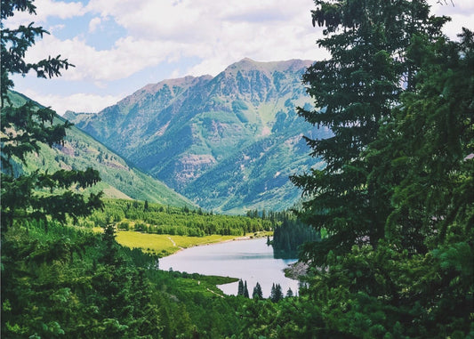 Kastanienbrauner See | Leinwand