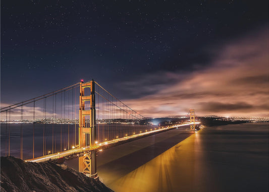 Golden Gate zu den Sternen | Leinwand