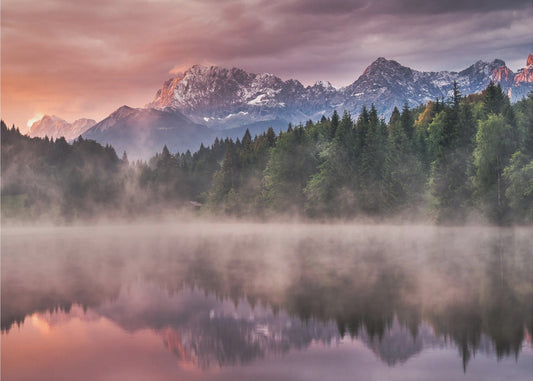 Sonnenaufgang am See | Leinwand