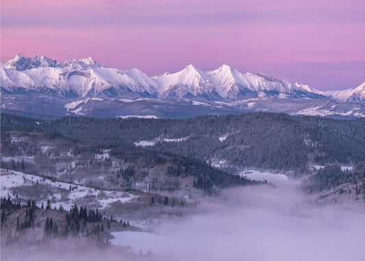 Morgendämmerung - Tatra-Gebirge | Leinwand