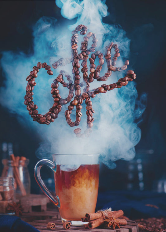 Rieche den Kaffee | Leinwand