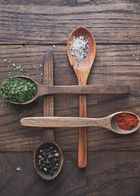 Wooden Spoons With Colorful Spices | Canvas