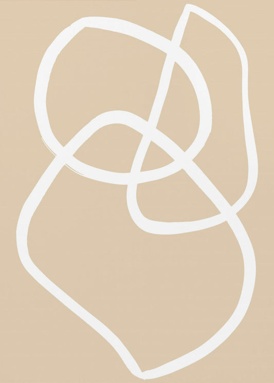 Beige Lines 03 | Canvas