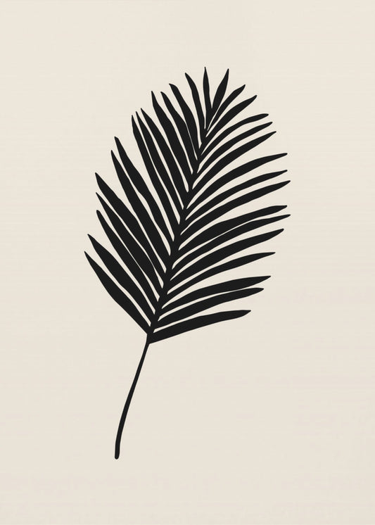 Schwarze Palme | Leinwand