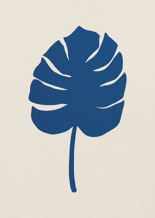 Monstera Canvas Blau | Leinwand