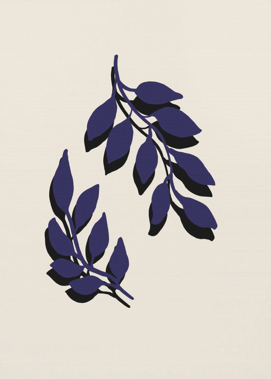 Blaue Zweige | Leinwand