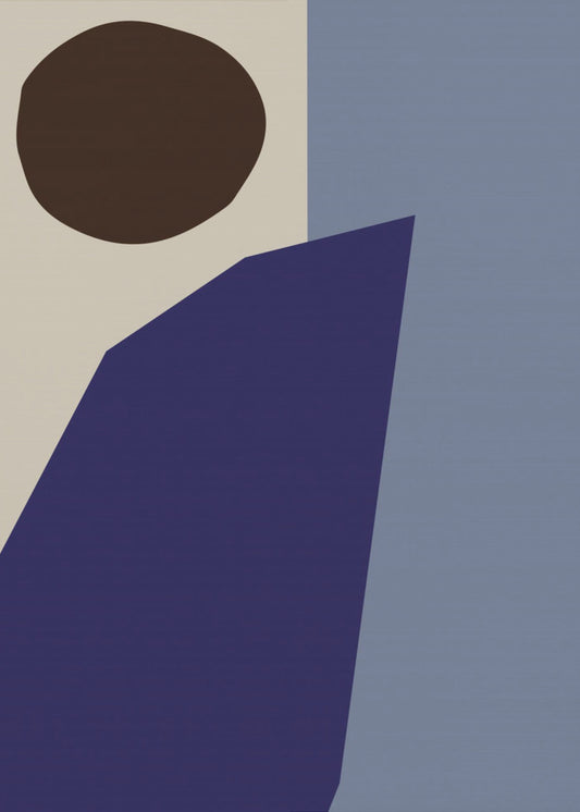 Farbblöcke 02 Blau | Leinwand