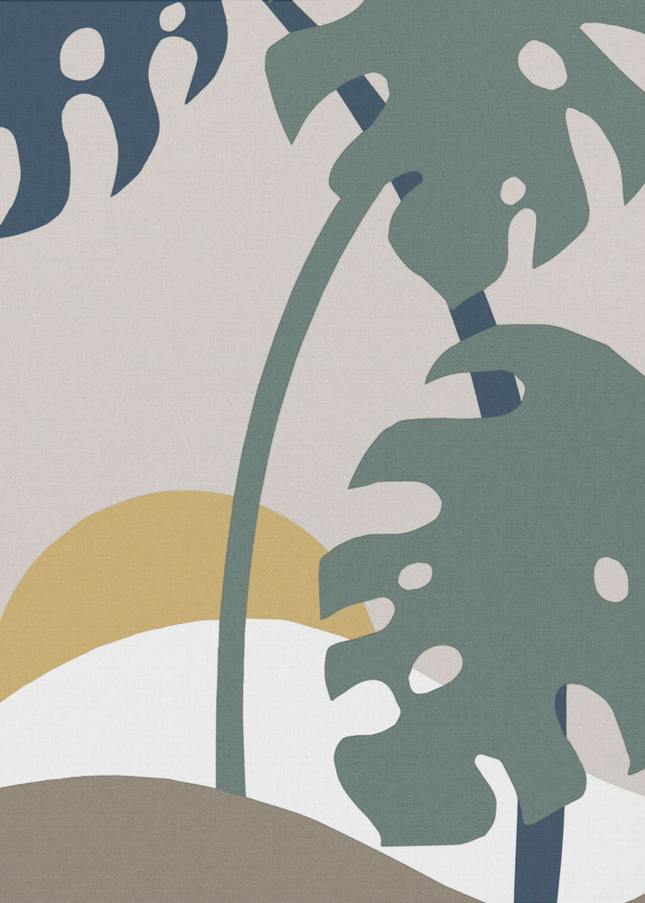 Monstera Cut Out 02 | Leinwand