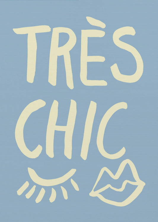 Très Chic Blau | Leinwand