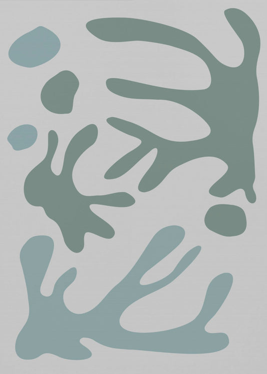 Seaweed Teal No 1 | Poster