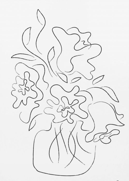 Blumenstrauß Weiß | Leinwand