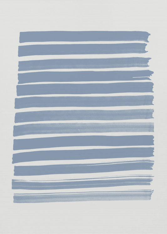 Blaue Striche | Leinwand