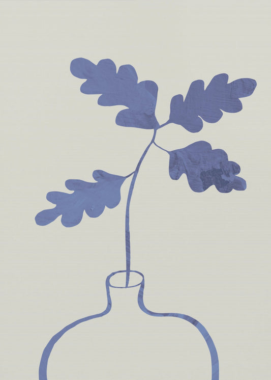 Blaue Eichenpflanze | Leinwand