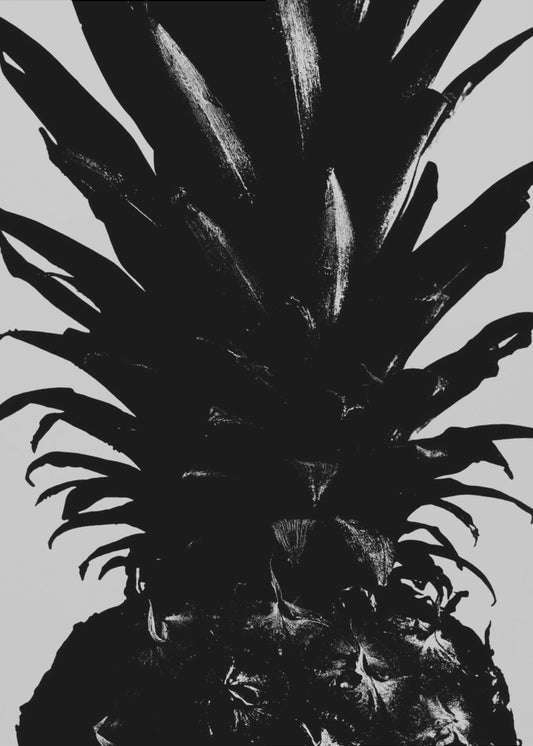 Ananas sw | Leinwand