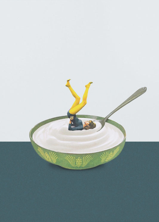 Yoga in meinem Joghurt | Leinwand