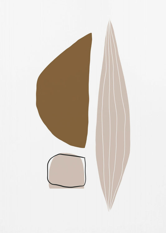 Geometric Shapes in Earthy Tones | Canvas
