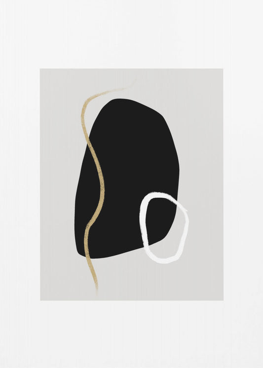 Bold Black Shapes | Canvas