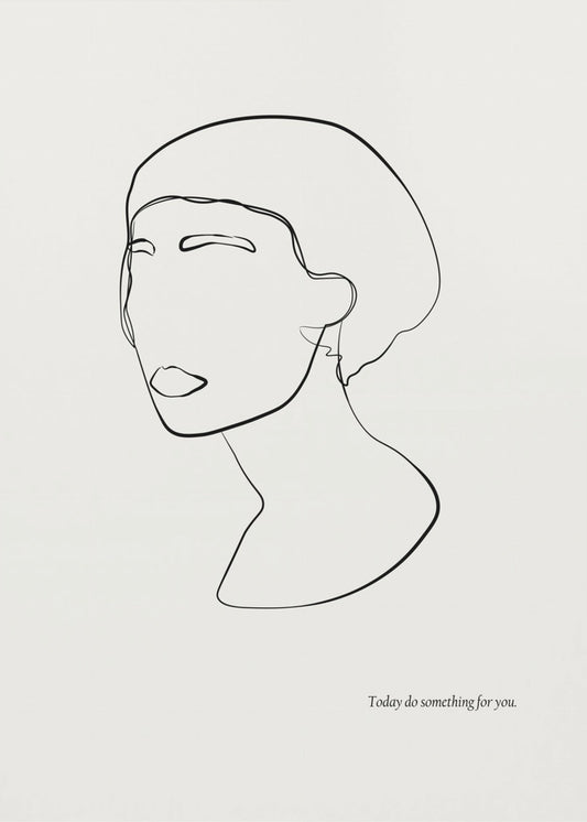 Abstract female portrait | Poster