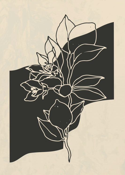 Abstrakte Blume 4 | Leinwand