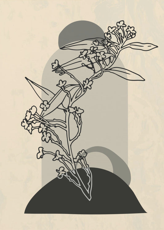 Abstrakte Blume 5 | Leinwand