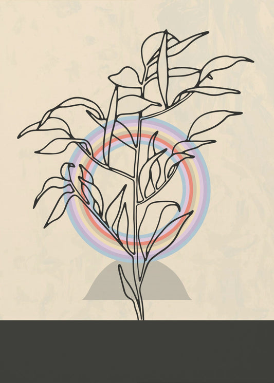 Abstrakte Blume 2 | Leinwand